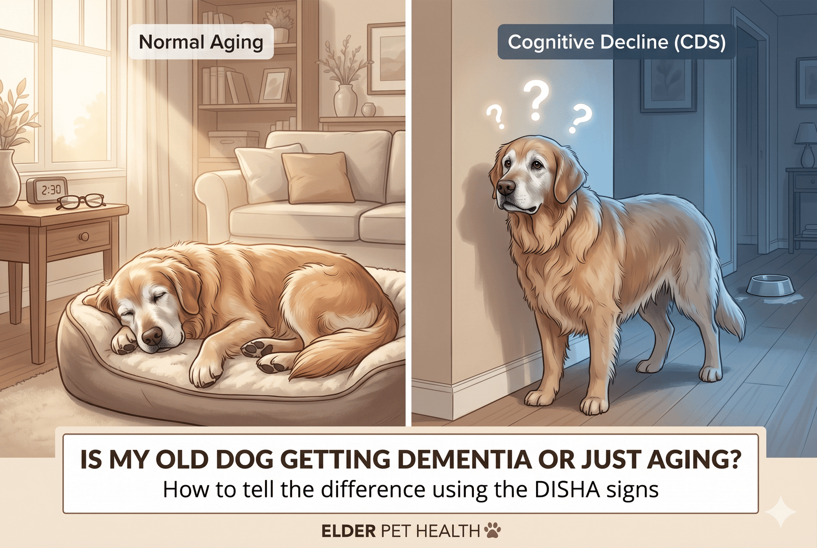 Is My Old Dog Getting Dementia or Just Aging