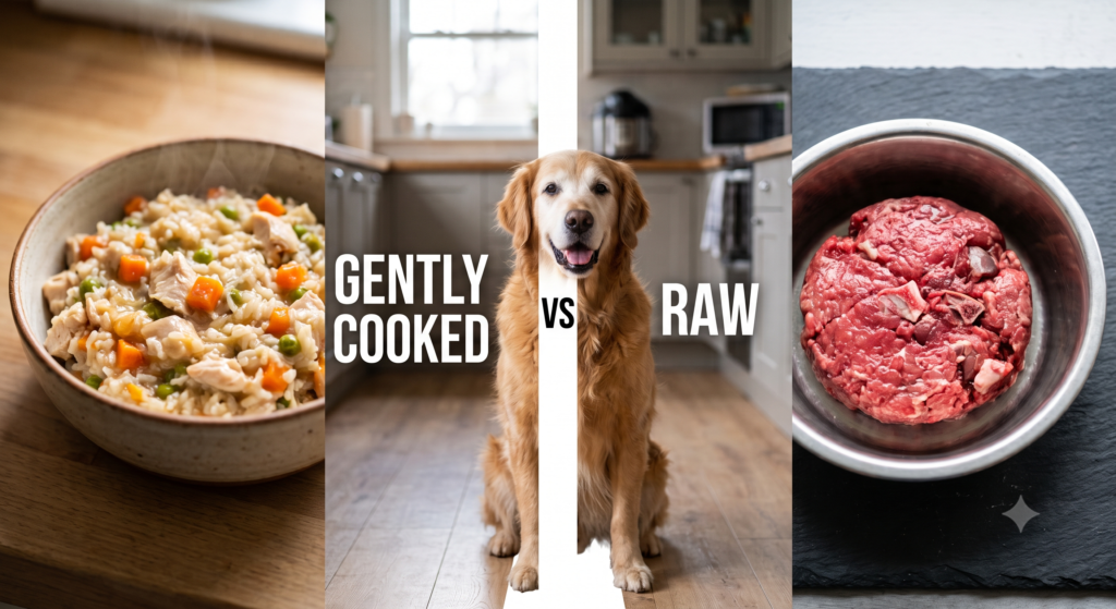 Gently Cooked vs Raw Food for Senior Pets: Which Is Safer?