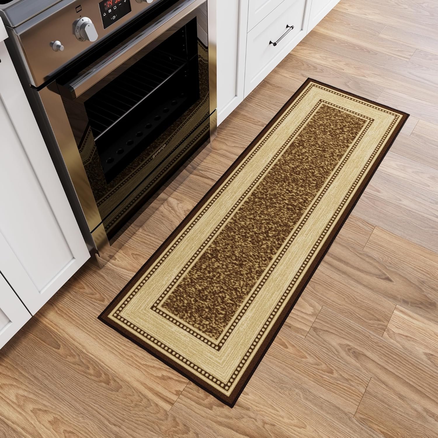 Ottomanson Ottohome non-slip rubber-backed runner rug for rabbit traction